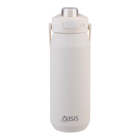 Oasis Ceramic S/S Triple Wall Capri Quick Release Drink Bottle Cap Only - Alabaster